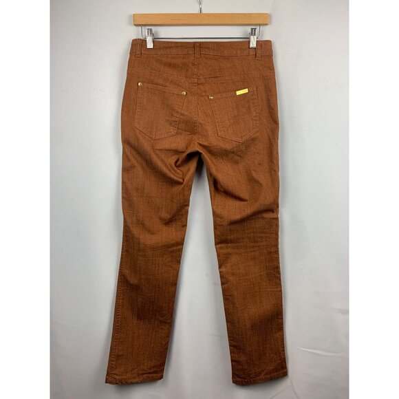 Iman Womens Straight-Leg Jeans S Brown - Picture 4 of 4